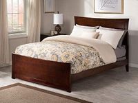 AFI Metro Traditional Bed with Matching Footboard and Turbo Charger, Full, Walnut