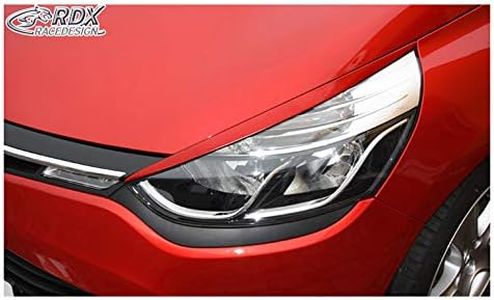 Spoilers de phares compatible avec Renault Clio IV 2012- (ABS), Non laqué.