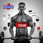 Diablo Arm Blaster Padded Straps Heavy Duty (RED White)