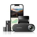 DDPAI 4K Car Dash Cam Front and Rear 2160P+1080P Dashcam Built-in 32G eMMC Voice Control ADAS 5G WiFi GPS G-Sensor with APP Control Night Vision 24 Hours Parking Monitor Support 512GB TF Card, N5 Dual