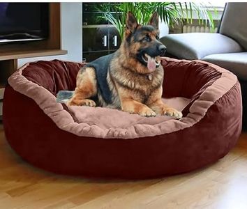 DRILLY Grade A++ Fur 4XL Dog Bed for Extra Large Dogs Washable-Orthopedic Big Dog Beds | Big Breed | | Giant Human Dog Bed (4XL)