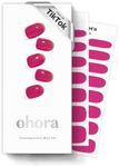 ohora Semi Cured Gel Nail Strips (N Tint Reddish) - Pink, Tint, Works with Any UV/LED Nail Lamps, Salon-Quality, Long Lasting, Easy to Apply & Remove - Includes 2 Prep Pads, Nail File & Wooden Stick