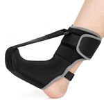 Plantar Fasciitis Night Splint Sock: Unisex Planter Facetious Support for Achilles Tendonitis Plantar Fasciitis Relief | Foot Brace for Ankle Arch Heel Pain - Small