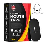 Vn care 30 Pcs Mouth Tape for Sleeping Adults – Anti Snoring Sleep Strips, Mouth Breathing Stopper for Nose Breathing & Better Sleep | Hypoallergenic Adhesive, Comfortable Fit | Black Sleep Mouth Tape (Pack of 30)