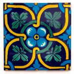 Ceramic Mexican Tile - 10.5cm- Handmade and Ethically Traded by Tumia LAC - Individual Tile