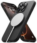 Ringke Onyx [Compatible with MagSafe] Designed for iPhone 16 Pro Case, Prevents Oily Smudges Feels Good in The Hand Non-Slip Enhanced Grip Precise Cutouts for Camera - Magnetic Black