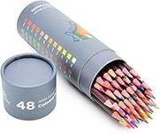 Art-n-Fly 48 Oil Pastel Pencils for Artists - Oil Based Coloured Pencils - Drawing, Sketching and Adult Colouring - Soft Core Art Colouring Pencils Set with Skin Tone