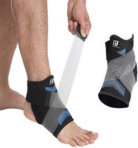 Ankle Brace for Women and Man, Ankle Support with Adjustable Compression Strap for Sprained Ankle, Injury Recovery and More! (Medium)