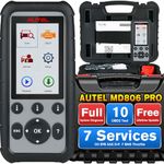 Autel MaxiDiag MD806 PRO Car OBD2 Scanner: Full System Diagnostic Scan Tool, Upgrade Ver. of MD808 MD806 MD802, 7 Hot Services: DPF Oil Reset BMS SAS Throttle A/F EPB, AutoScan Data Print Free Update