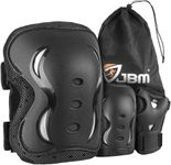 JBM Kids & Adult Knee Pads, Elbow Pads and Wrist Guards Protective Gear for Scootering, Inline Roller Skating, Skateboarding