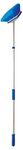 STAR BRITE 040192 Deluxe 8" Deck Brush with Standard 3'-6' Extendable Handle, Aluminum Nylon Plastic, Gray