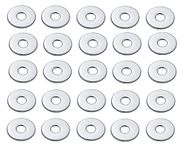 KYOTO Chrome Plated Round Wall Flange/Free Cap for Taps/Tap Plate Bathroom Mixture in Kitchen/Bathroom Fittings/Wash Area Bathroom Accessories (Pack of 25 PC)