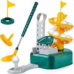 Coo11 Kids Golf toys Set, Kids golf clubs Outdoor Toys Training Golf Balls & Clubs Equipment, Garden Games Golf Gifts Toys Gadgets Club Head, Kids golf Training or 3 4 5 6 7 8 Years