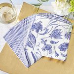 Kate Aspen Blue Willow Wedding Napkins, Thick Decorative Dinner Napkins, Luncheon Serveware, Perfect for Wedding Reception Or Bridal Shower