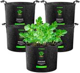 VIVOSUN 5-Pack 25 Gallons Grow Bags