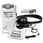 SuperEar Plus Sonic Ear Personal Sound Amplifier with Case, Headphones and Discreet Earbuds facilitates CMS MDS Assessment 3.0, ADA, ACA Section 1557 Compliance