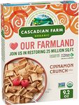 Cascadian Farm Organic Cinnamon Crunch Cereal, Whole Grain Cereal, 9.2 oz