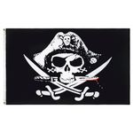 AZ FLAG - Pirate Deadman Chest Triconner Flag 2' x 3' - Pirates flags 60 x 90 cm - Banner 2x3 ft - Drapeau Pirate Sabres