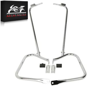VPZMT Rear Saddlebag Bracket Guard Support Bar for Harley Davidson Touring Road King Electra Glide Ultra Classic 1997-2008, Road Glide 1998-2008, Street Glide FLHX 2006-2008 Models (97-08)
