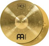 Meinl Cymbals HCS Hihat Cymbals 13 inch (Video) for Drum Set (33,02cm) – Pair – Traditional Finish Brass, Made In Germany (HCS13H)