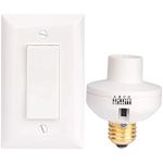 Wireless Remote Control Light Switch and Socket Cap to Turn Lamps and Pull Chain Fixtures On and Off