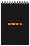 Rhodia Wirebound Pad 6X8.25 Black Grid