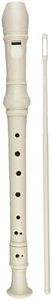 Soprano Recorder Descant Flauta Recorder 8 Hole ABS Clarinet German Style Treble flute C Key for Kids Children With Fingering Chart Instructions with Cleaning Rod Bag pink (WHITE)
