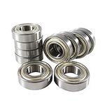 10 Pcs Deep Groove Ball Bearing Metal Double Shielded Steel Bearings 10mm x 26mm x 8mm