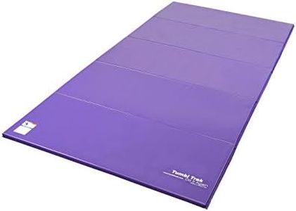 Tumbl Trak Gymnastics Folding Tumbling Panel Mat, 5ft x 10ft x 2in, Purple