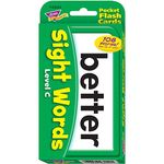 Trend Enterprises: Sight Words Level C Pocket Flash Cards, Great for Skill Building and Test Prep, 56 Two-Sided Cards Included, 108 Commonly-Used Words, for Ages 6 and Up