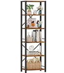 Furologee 6 Tier Tall Bookshelf, In