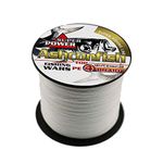 Ashconfish Braided Fishing Lines Saltwater & Freshwater Braid Fishing Wire Super Strong PE Sea Fishing Line Thin Ice Fishing Braids 4 Strands 300M 70LB White