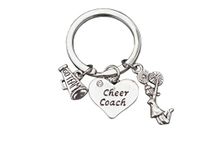 Cheer Coach Gift- Cheerleading Coach Keychain, Cheer Coach Jewelry, Cheer Coaches