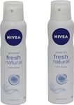 Nivea Fresh Naturals Combo Deodorant Spray - For Women (300 ml, Pack of 2)