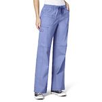 WonderWink Women's Wonderflex Faith Scrub Pant, Ceil Blue, Large