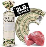 IMPRESA [120 Pack] 2lb Wild Game Bags for Freezer Storage - Meat Bags for Your Ground Meat Packaging System - Polyethylene Wild Game Meat Bags to Protect Your Meat from Freezer Burn