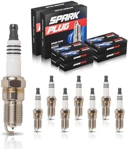 ENA Platinum Spark Plugs Compatible with Ford F150 F250 E150 Econoline Explorer Mustang Thunderbird Lincoln Mark Mercury Cougar Grand Mazda 3 5 6 3.0L 4.6L 1985-2011 Replacement for SP432 Pack of 8