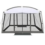 Backyard Expressions 11' x 9' Screen Tent - Brown Screen House for Backyard, Camping, Picnics and Tailgating - 914890