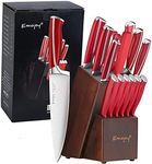 Emojoy Knife Set, 15-Piece Kitchen 