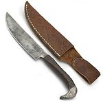 Kestrel Industries Chef, Kitchen Knife with Raven Head Handle, 12.7 cm Long Carbon Steel Blade