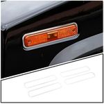 Front Steering Lamp Cover，Front Side Turn Signal Light Lamp Cover Trim Frame for Hummer H2 2003-200