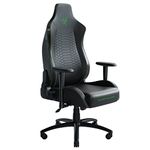 Razer Iskur X XL Gaming Chair: Ergonomically Designed for Hardcore Gaming - Multi-Layered Synthetic Leather - Durable Foam Cushions - 2D Armrests - Steel-Reinforced Body - Black/Green