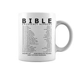 Christian Gifts Bible Emergency Numbers Mug Cup Christian Gifts for Women Men (11oz White) by Mike Apparel