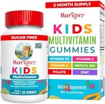 MaryRuth's Kids Multivitamin Gummies | 2 Month Supply | Sugar Free | Kids & Toddlers Ages 2+ | Essential Vitamins C, D3, Zinc | 60 Count