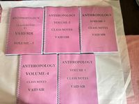 Vaid Sir Anthropology Class Notes of full Set for IAS Mains 2023