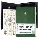 Clever Fox Wellness Planner Premium – Daily Lifestyle Journal to Support Health, Nutrition & Exercise – Healthy Living Journal with Meal, Exercise & Habit Trackers – Lasts 3 Months (Forest Green)