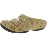 KEEN Men's Yogui Comfortable Slip On Lightweight Clogs, Caffe Latte Paisley, 13