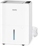 AEOCKY 50 Pint/Day Compressor Dehumidifier, 3500Sq.Ft for Basement, Home, Bedroom, Bathroom, with Drain Hose, 0.8 Gallon Water Tank Capacity, Intelligent Humidistat, Quiet