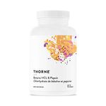 Thorne Betaine HCL & Pepsin - Digestive Enzymes for Protein Breakdown and Absorption - 225 Capsules