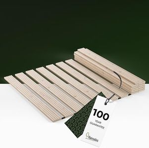 Hansales Rete a Doghe 90x200 cm Premium - resiste a 600 kg - prodotto in Europa - Robusta rete a doghe in massello di abete rosso FSC® - Adatto per roulotte - Rete a doghe pieghevole 90x160 90x180